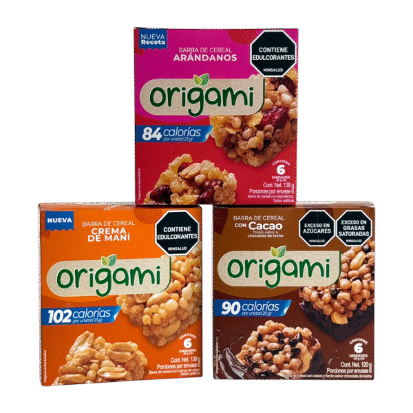 BARRA CEREAL ORIGAMI x UND