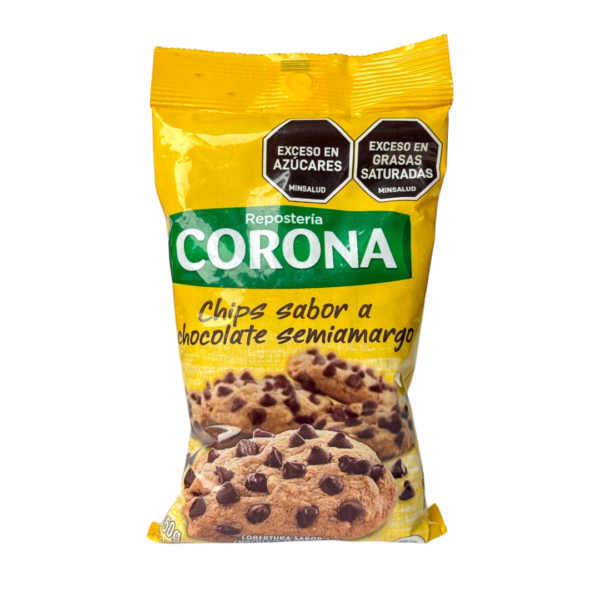 CHIPS CORONA DE CHOCOLATE X 250GR