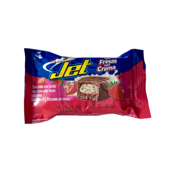 JET FRESAS CON CREMA X UND