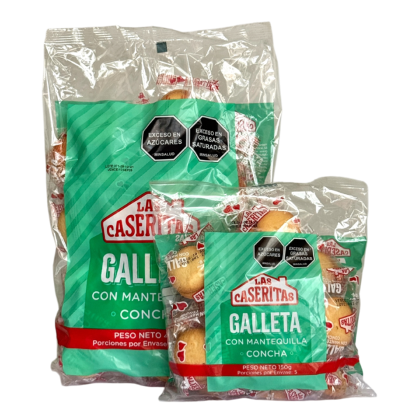 GALLETA MANTEQUILLA CONCHA LA CASERITA X 40UNDS