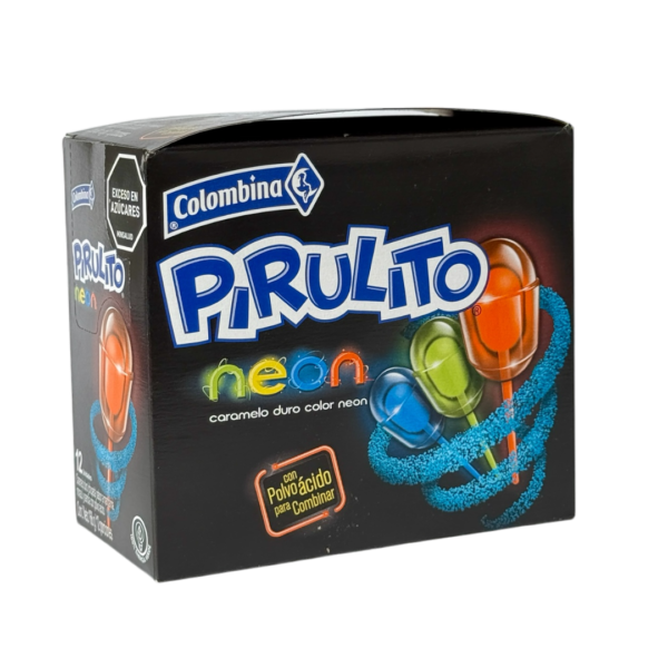 BOMBON PIRULITO NEON X 12UND