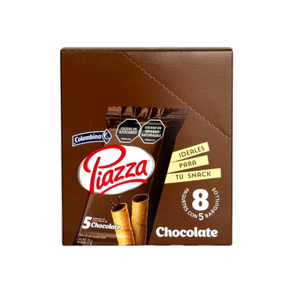 BARQUILLO PIAZZA CHOCOLATE X 8UNDS